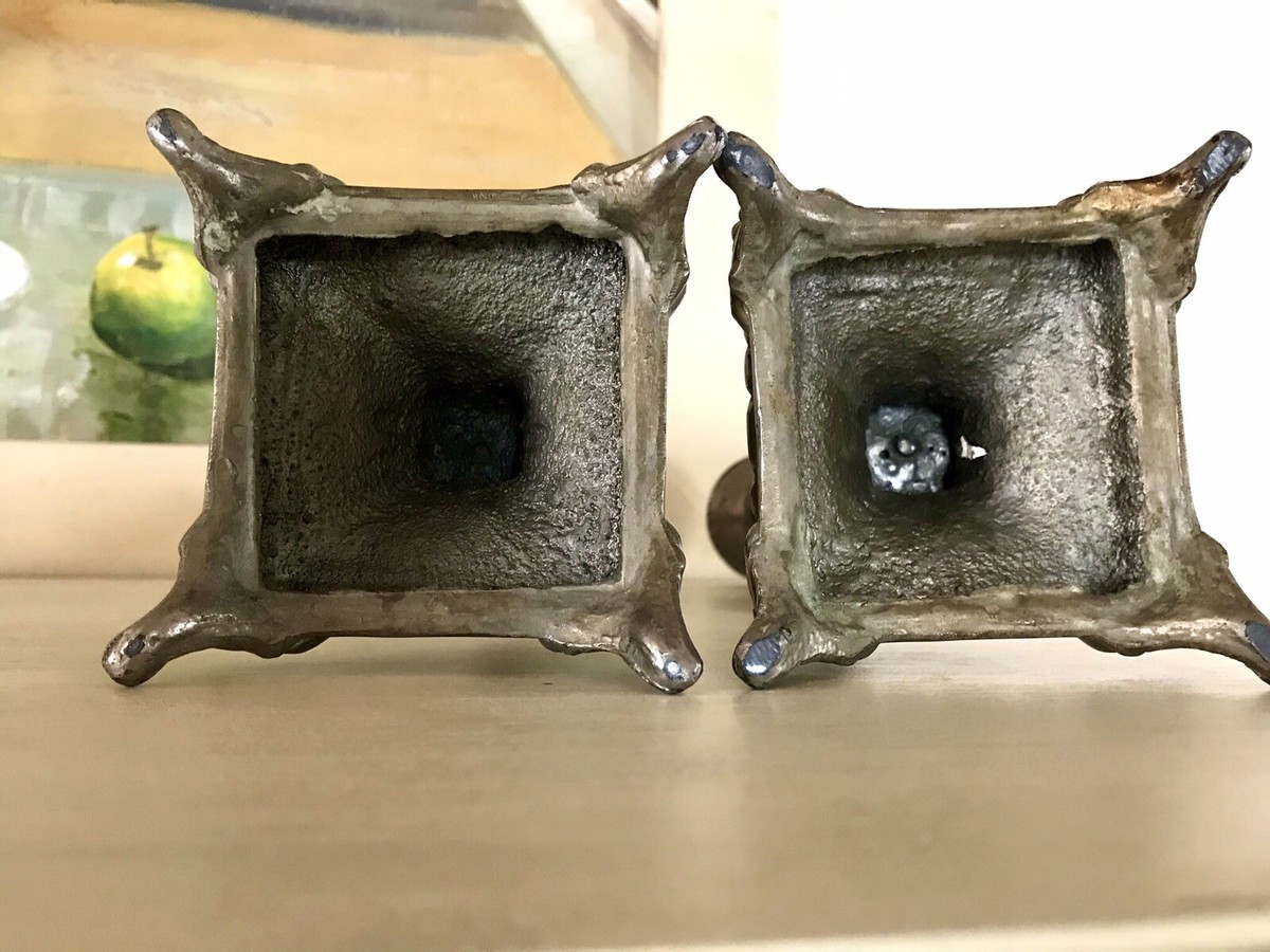 ⛰Deutsch G.W Kerzenhalter【Altes Gebäude】 Chic Antique