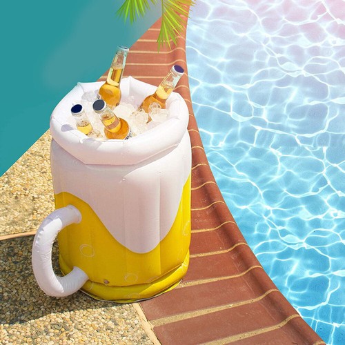 Wasserflasche Aufblasbarer Bier-Eiskübel Bierkühler Für Den Strand Mann - Bild 8 von 12