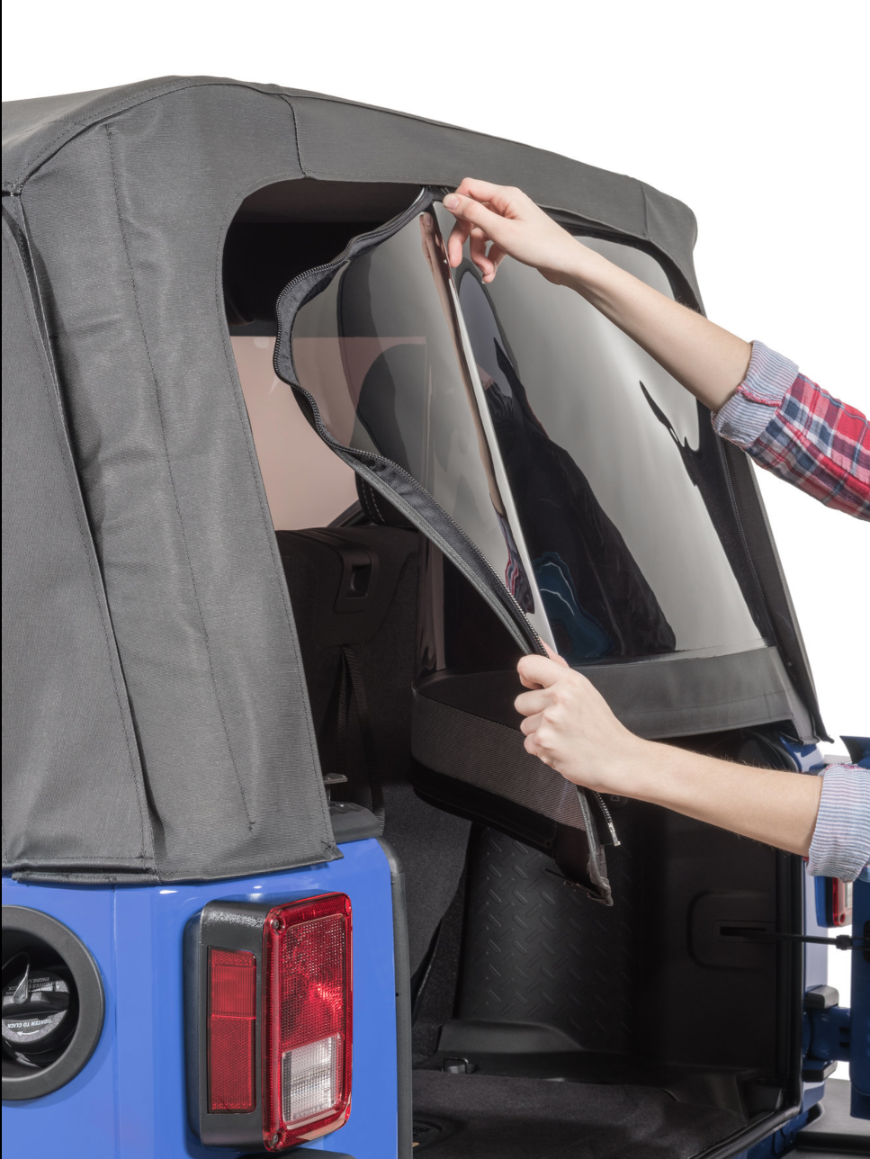 Replacement Rear Lift Gate Tinted Window Soft Top for 2007-2010 Jeep ...
