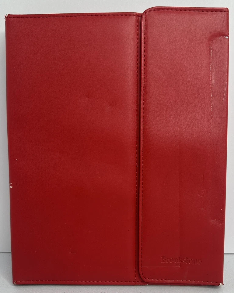 Brookstone Rojo TECLADO BLUETOOTH TECH-GRIP FUNDA PARA 12 TABLET o IPAD ¡Sin probar! Foto 4 de 4