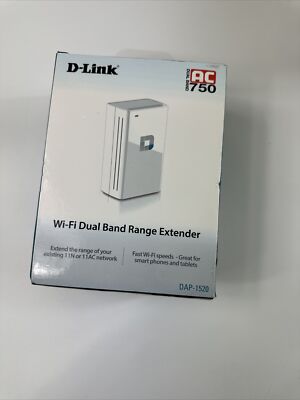 D-Link DAP-1520 Wireless AC 750 Access Point Range Extender WiFi Signal Repeater
