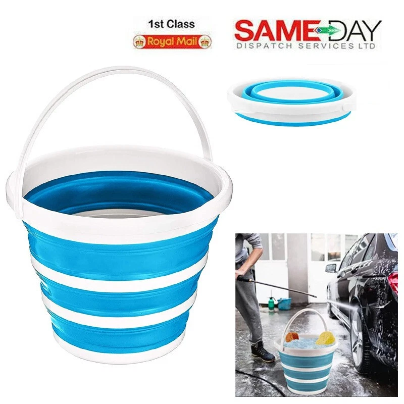 Wash Up Bowl Folding Silicone Collapsible Bucket Camping Caravan