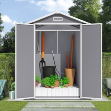 Pent/Apex Roof Garden Shed Lockable Bike Tool Bin Outdoor Security Storage House