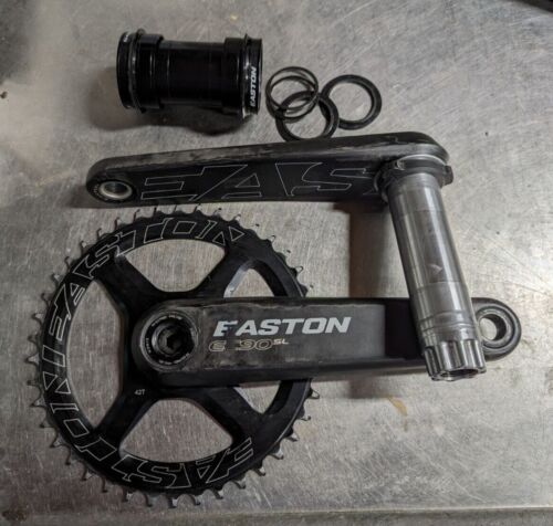 Easton EC90 SL 175 Cinch Carbon Single Ring 1x Crank 42t VERY GOOD USED w/ BB - Picture 1 of 8