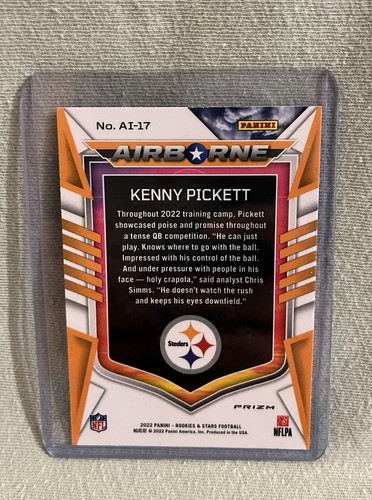 Kenny Pickett 2022 NFL Rookies and Stars Football Airborne Red Plaid RC - Foto 2 di 3