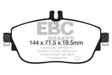 Pastiglie freno anteriori EBC Yellowstuff per Infiniti QX30 2.2 TD (170 CV) (2016 in poi)