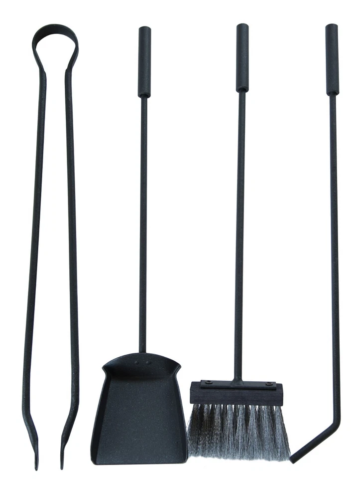 LINEA STYLE CRUCCOLINI SET CAMINO in ferro con secchiello linea Graffite pulizia - Immagine 2 di 4