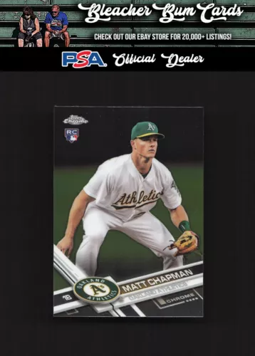 2017 Topps Chrome Update Series HMT53 Matt Chapman  Rookie