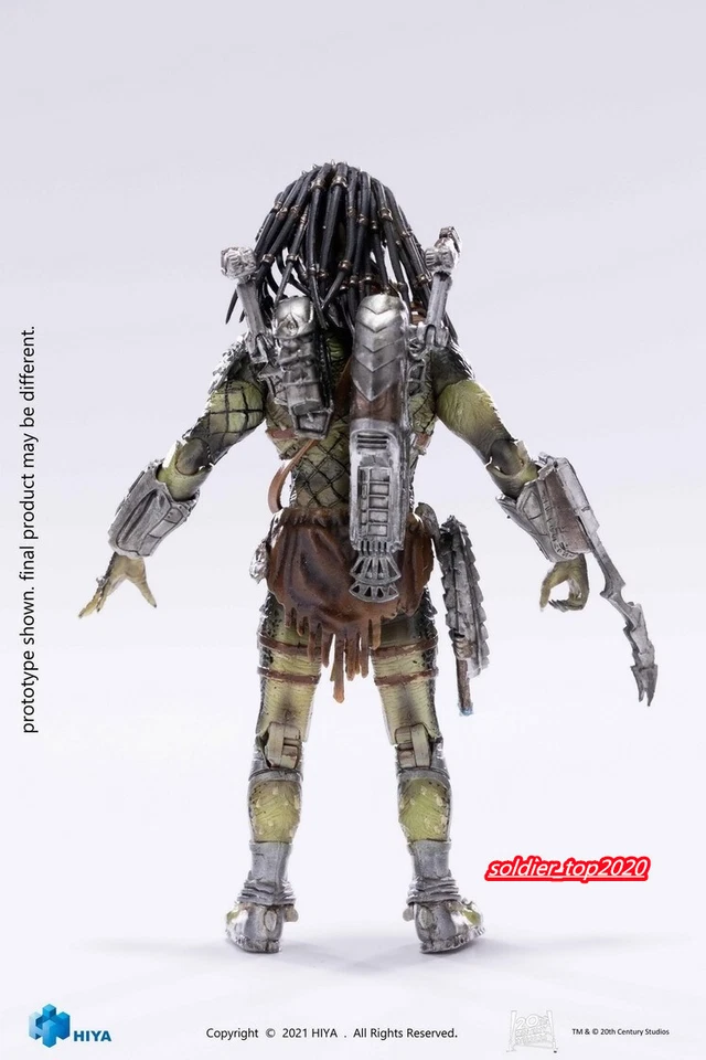 1/18 HIYA LP0124 Alien Predator Battle Damaged Wolf hero Blood Figure Doll Toy - Image 3 of 4