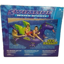 Swimline 90625 Swimming Pool Kids Giant Rideable Sea Dragon Inflatable ...