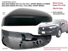 Upper Mirror Cover for 2023-2025 HONDA CR-V & HR-V Glossy Black Driver Left Side
