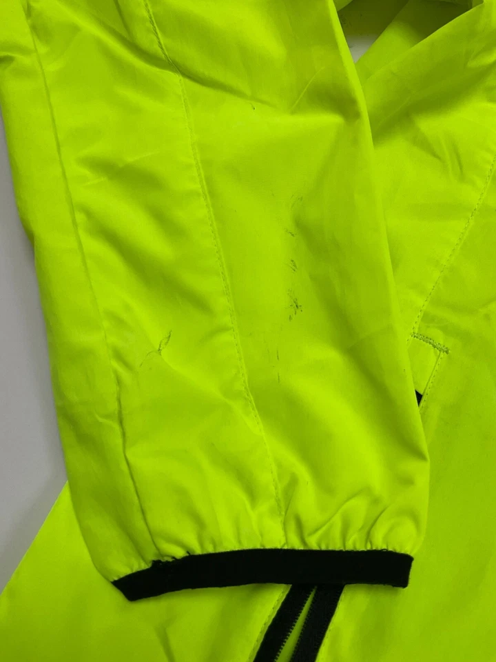 Chaqueta cortavientos reflectante mediana para hombre BALEAF amarillo neón Foto 4 de 4