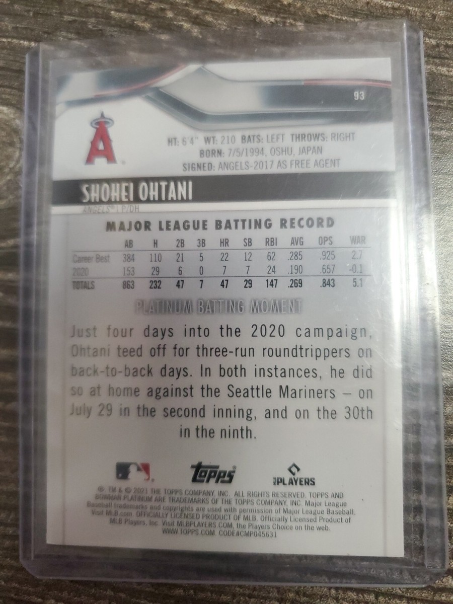 大谷翔平2021 BOWMAN LOS ANGELES ANGELES #93 s-l400.jpg