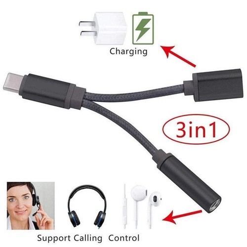 Usb C Cable Type C To 3.5 mm Adapter Type-C To 3.5mm Connector Audio Cables - Picture 10 of 15