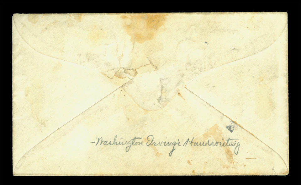 US 1851 Washington 3c cover from WASHINGTON IRVING addressed to Charles A. Davis - Image 2 of 2