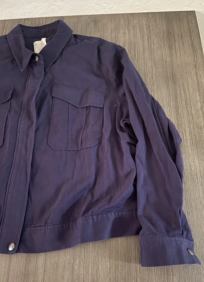 Sejour Nordstrom Womens Jacket Sz 20W Navy Blue Rn # 58665 Nwt - Image 3 of 4