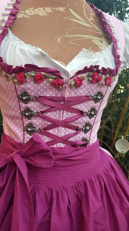 ☆Krüger Madl☆ Zauberhaftes Dirndl Gr 36 S Wasen~Oktoberfest~Motto Neuwertig - Bild 3 von 4
