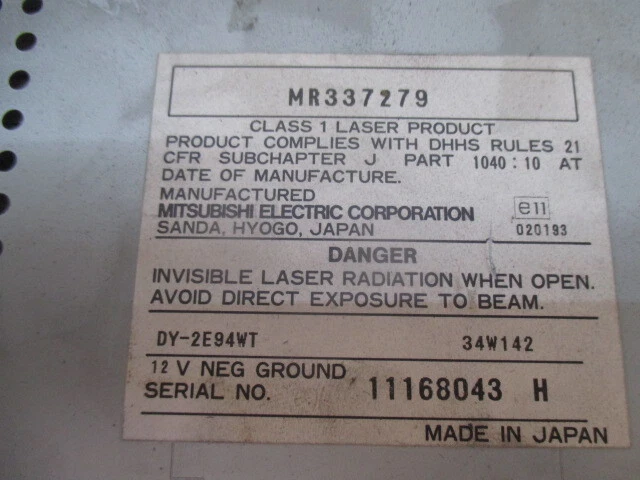 MR337279 Autoradio ( Nicht Wir Liefern Code Autoradio,Nur Rahmen Fahrzeug) - Bild 2 von 2