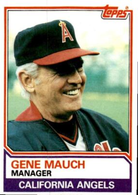 1983 Topps Gene Mauch / California Angels #276