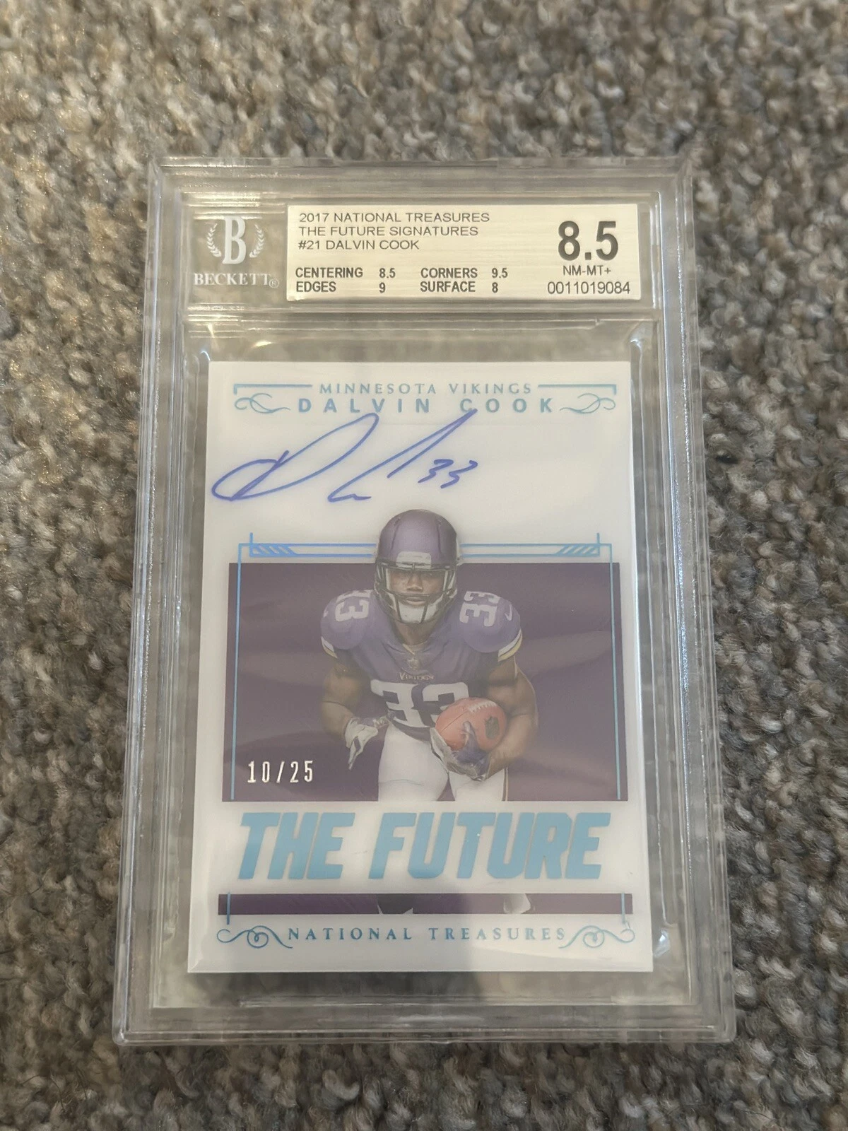 Dalvin Cook Panini National Treasures the Future Signatures #DCK Base