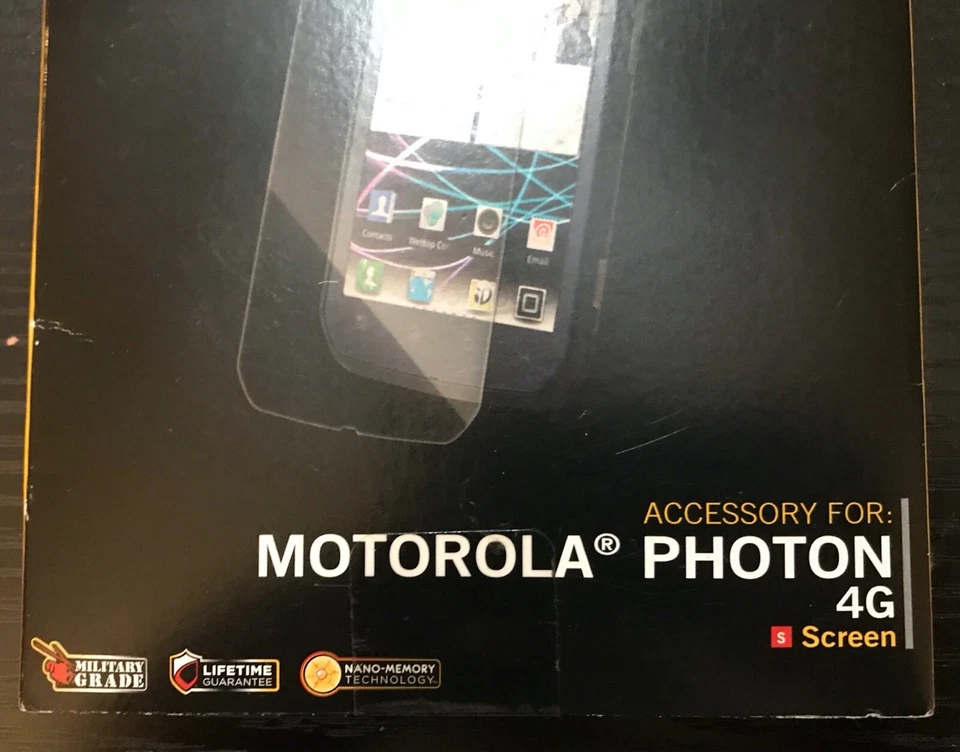 LOTE de 2 Protectores de Pantalla Zagg InvisibleShield para Motorola PHOTON 4G NUEVOS EN CAJA Foto 2 de 4