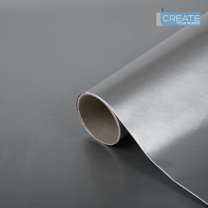 D C Fix Sticky Back Plastic Self Adhesive Metallic Platinum Silver