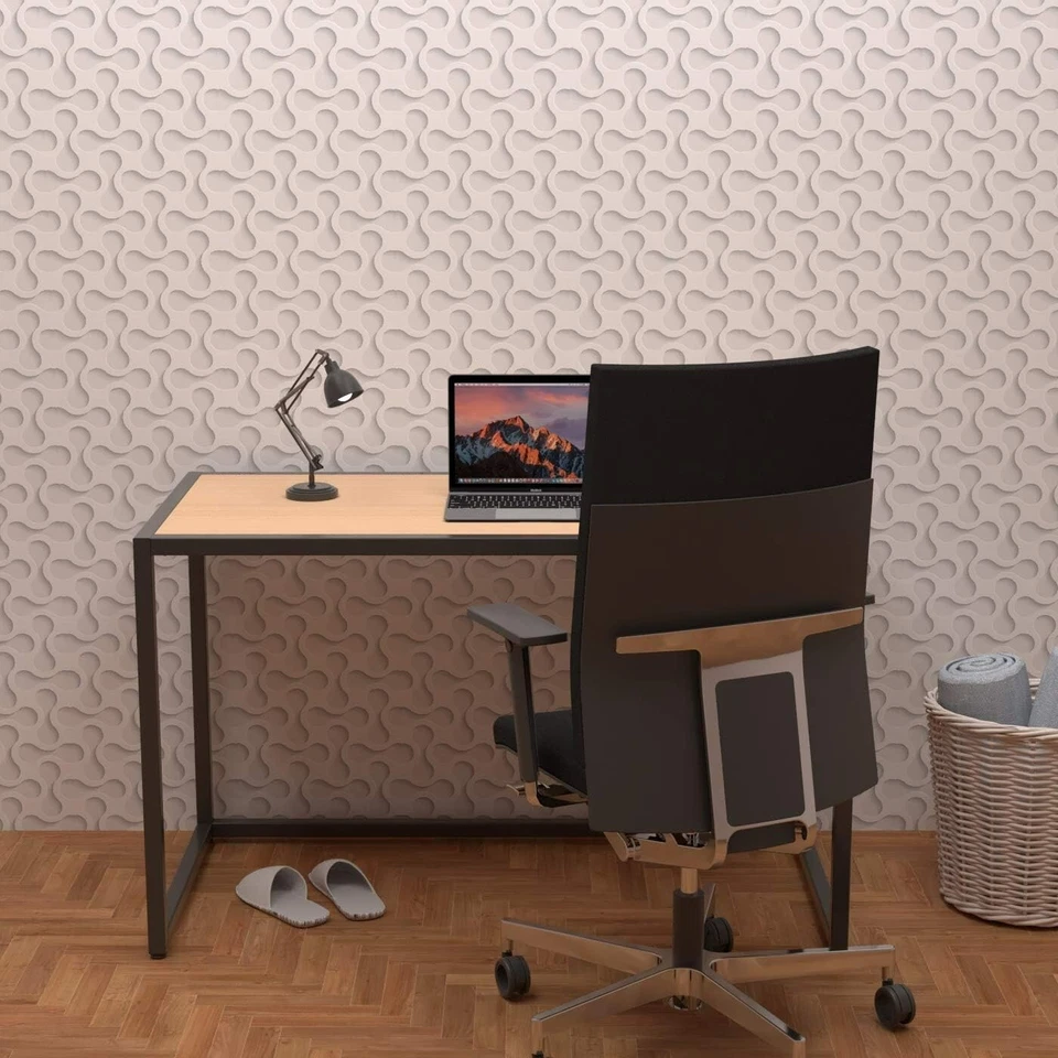 Mesa LEVIRA Adda 120x60 cm | Escritorio haya y negro, moderno, estructura met... - Imagen 3 de 4