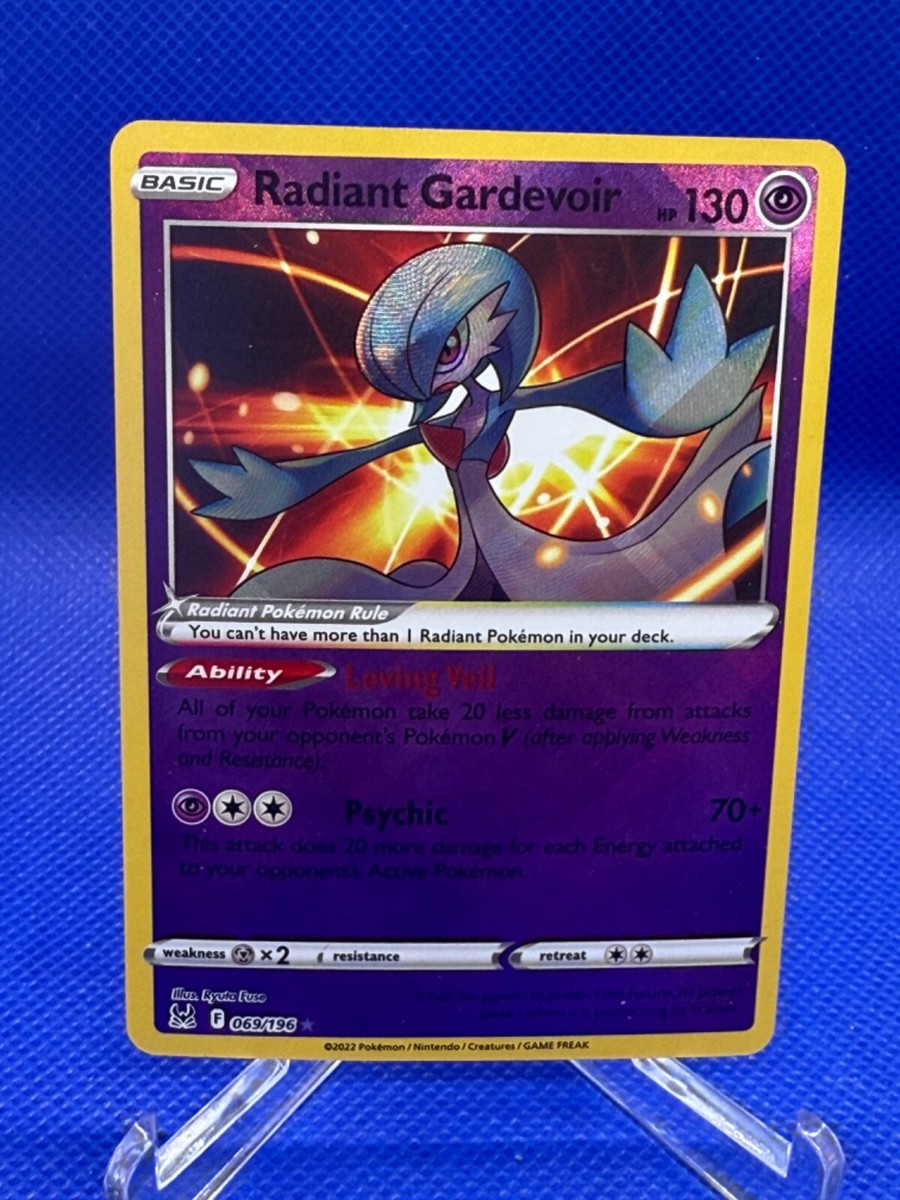 pokemon card 069 196 069/196 Radiant Gardevoir Radiant Pokémon Rule Radiant Gardevoir 2022 Sword &
