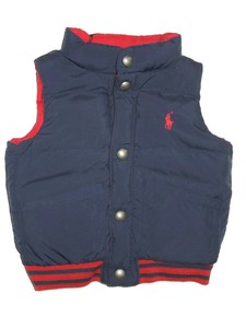 navy blue polo vest