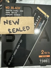 NEW Western Digital WD_Black SN850X 2TB SSD SEALED WD BLACK 2 TB