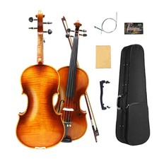 Violine 4/4 full size Flamed Ahorn Holz Hand made Violine Kit mit Fall und Bogen