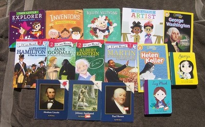15 Gr K-1 Biography Einstein Appleseed Revere Goodall Hamilton Keller Maud
