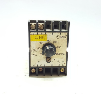 SCHARCO ELEKTRONIK TYP NZ TIME DELAY RELAY 24V 300 SEC. 380V~ 4A~ 750 VA