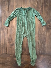 Kyte Baby Green Bamboo Footie Pajamas 6-12 Months