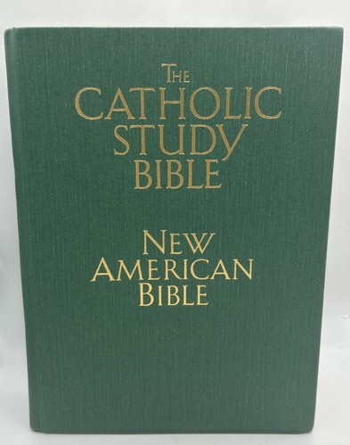 The Catholic Study Bible - New American Bible 1990 Oxford Press Hardcover (AQ) - Picture 1 of 15