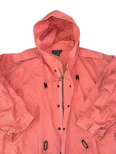 Vintage 1990s Polo Country Ralph Lauren Trench Parka Coat Military Army Fishtail