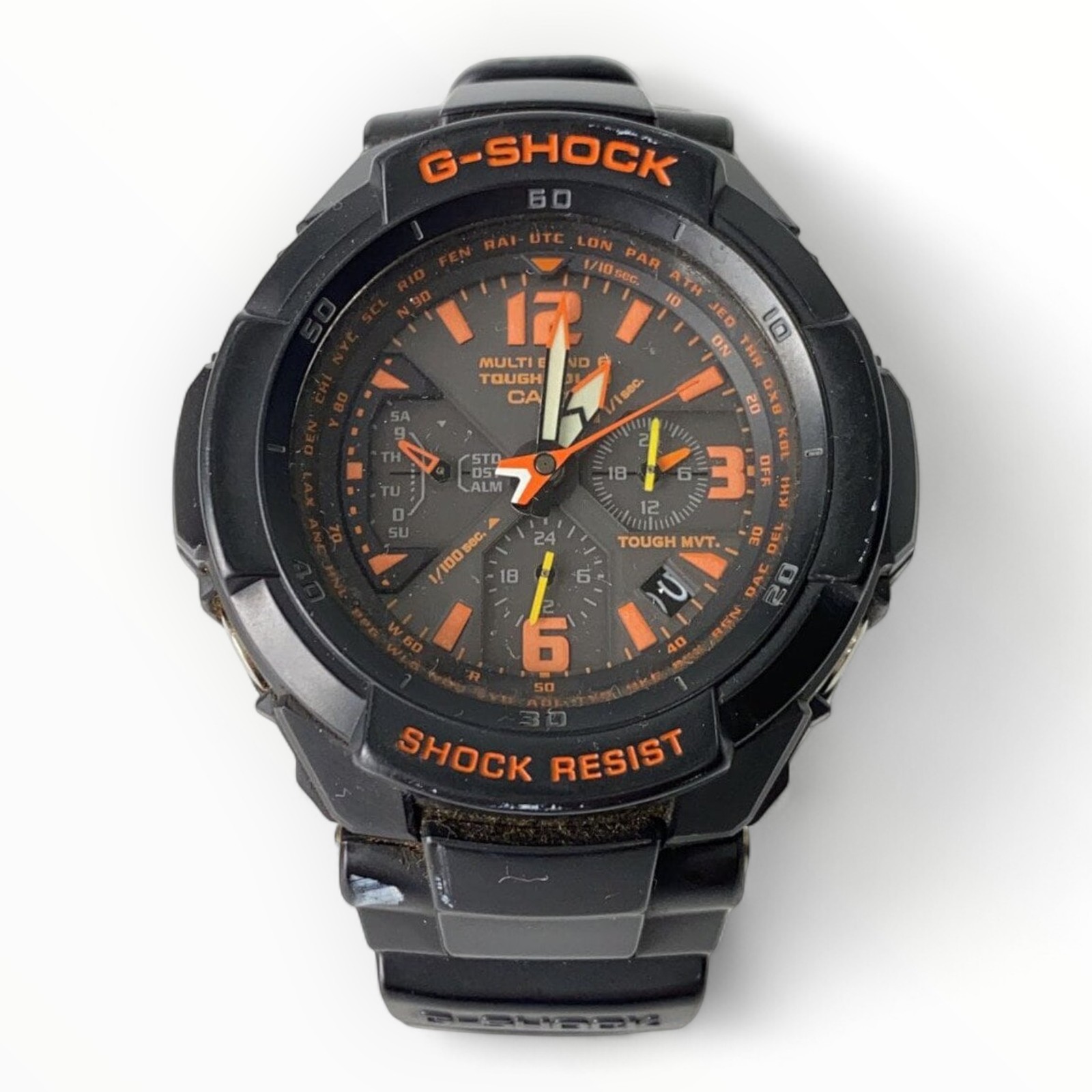 CASIO Solar Watch Black Authentic Men H:1.77” W:1.97” 8381