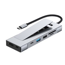 Fast USB C Hub with M.2 SSD Enclosure Docking Station NVMe 10G Aluminum