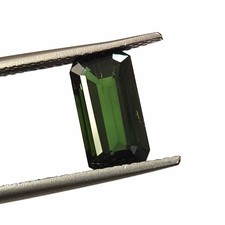 Green Tourmaline Emerald Cut Natural Faceted Untreated Loose Gemstone 2.60 Carat