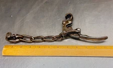 Vintage North & Judd Hame Fastener Clip with Chain –Horse Tack Hardware