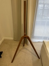 FOREST TV Stand Legs Tripod Walnut Finish