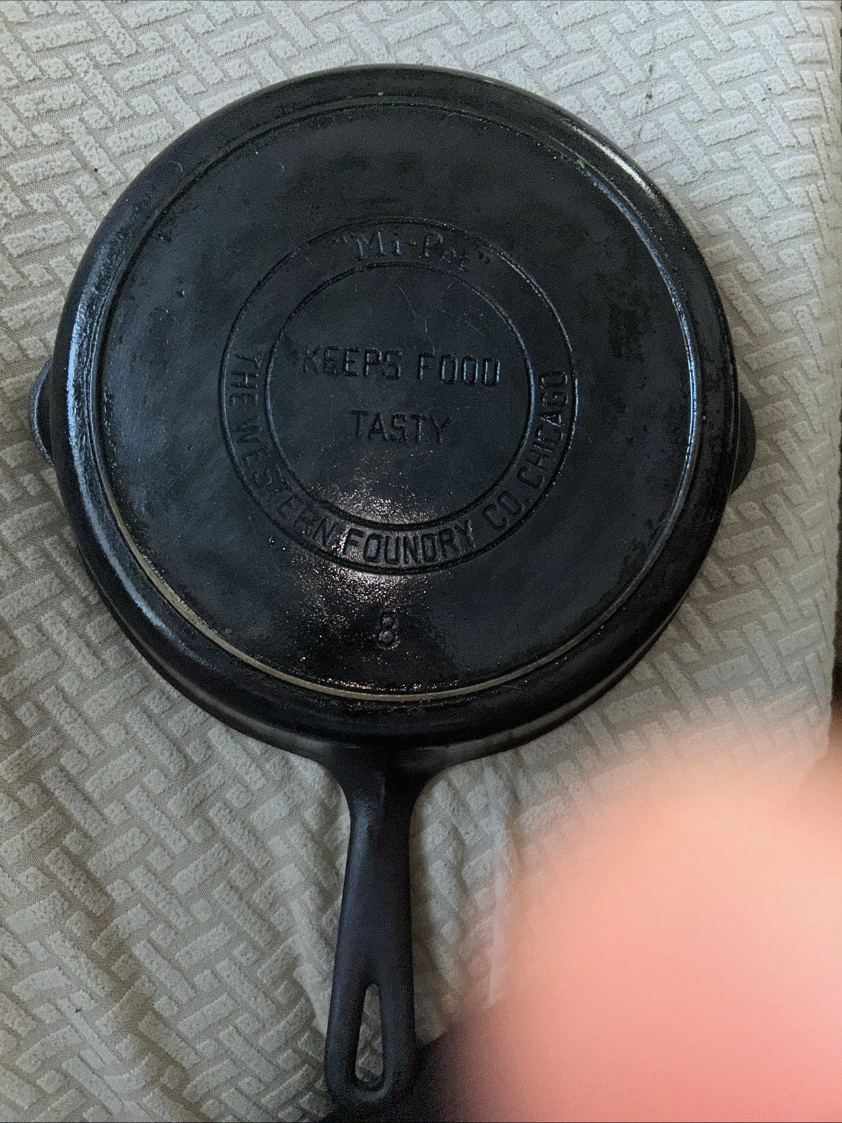 Mi-Pet No.8 Western Foundry Co Cast Iron Skillet