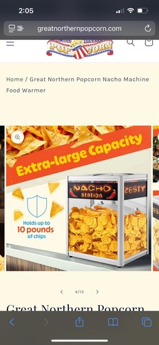 Great American Popcorn Company Commercial Countertop Nacho Chip/Popcorn Warmer - Picture 5 of 12