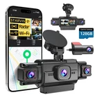 Dash Cam Front and Rear, 4-Channel 360° Coverage Car Dash Camera with STARVIS 2