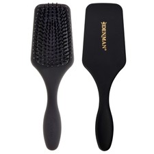 Denman Mini Paddle Cushion Hair Brush Black for Blow Drying  Detangling