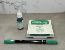 Stampin' Up Emerald Envy Stamp Pad, Reinker & Marker RETIRED