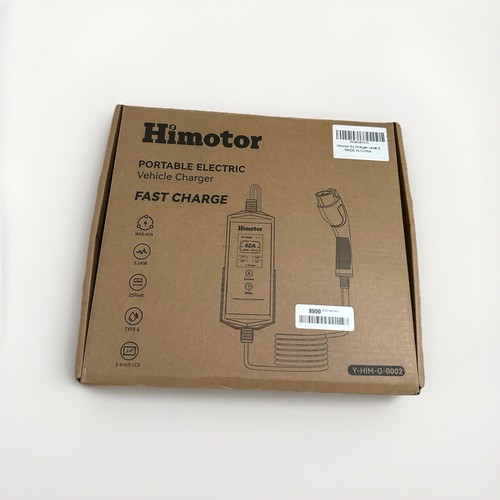 Portable Electric Vehicle Charger Himotor Y-HIM-G-0002 Type 2 J1772 NEW - Picture 2 of 5