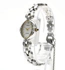 Vintage [N MINT] SEIKO Exceline 1F20-6B60 2P Diamond White Ladies Watch JAPAN