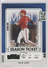 2021 Panini Contenders Season Ticket Green Nate Lowe #13 0ym4