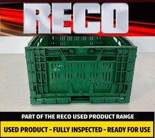 **SPECIAL OFFER****  10 X USED GREEN STACKING CRATES 600 x 400 x 180mm STORAGE